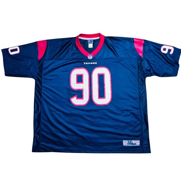 Houston Texans NFL Pro Line 90 Jersey 4XL Navy Blue Polyester - Picture 1 of 16